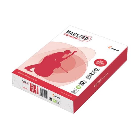 MAESTRO® STANDARD+ - A4, 80 g/qm, weiß, 500 Blatt