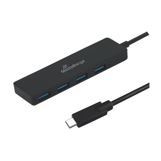 MediaRange Verteiler USB Type-C™ auf USB 3.0 Verteiler 1:4