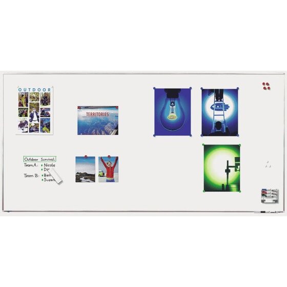 Legamaster Whiteboardtafel Premium Plus - 240 x 120 cm, weiß, magnethaftend, Wandmontage