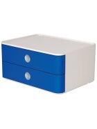 HAN SMART-BOX ALLISON Schubladenbox - stapelbar, 2 Laden, snow white/royal blue