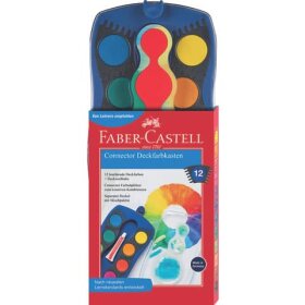 Faber-Castell CONNECTOR Farbkasten - 12 Farben, inkl....