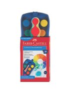 FABER-CASTELL CONNECTOR Farbkasten - 12 Farben, inkl. Deckweiß, blau