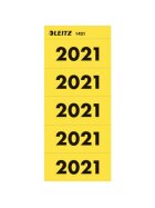 LEITZ 1421 Inhaltsschild 2021 - selbstklebend, 100 Stück, gelb