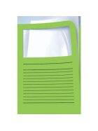 Elco Sichtmappen Ordo classico - grün, 120g, 10 Stück, Sichtfenster und Linien