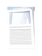 Elco Sichtmappen Ordo classico - weiß, 120g, 10 Stück, Sichtfenster und Linien