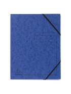 Exacompta Sammelmappe - A4, 355 g/qm, Gummizug, blau