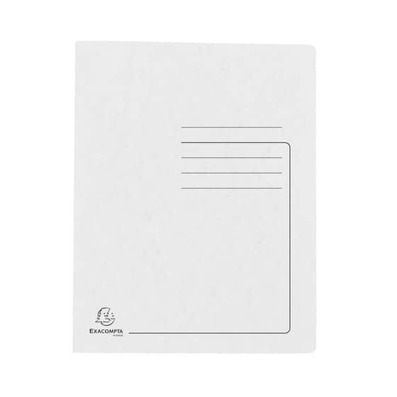 Exacompta Schnellhefter - A4, 350 Blatt, Colorspan-Karton, 355 g/qm, weiß