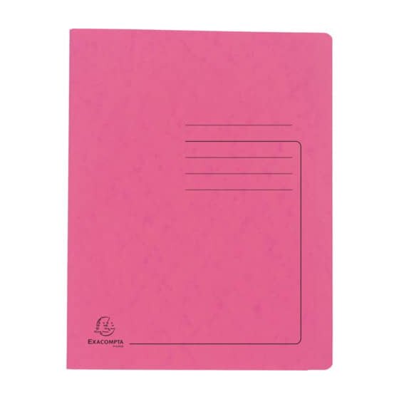 Exacompta Schnellhefter - A4, 350 Blatt, Colorspan-Karton, 355 g/qm, rosa