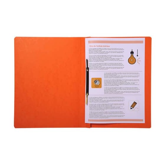 Exacompta Schnellhefter - A4, 350 Blatt, Colorspan-Karton, 355 g/qm, orange