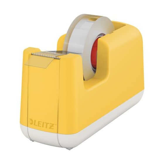 Leitz 5367 Klebeband-Tischabroller Cosy - ABS-Kunststoff, gelb matt