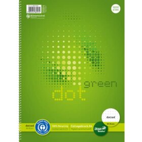 Staufen® green Collegeblock dotted - A4, 80 Blatt, 70...