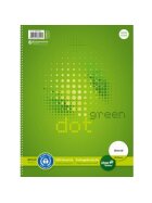 Staufen® green Collegeblock dotted - A4, 80 Blatt, 70 g/qm, gepunktet