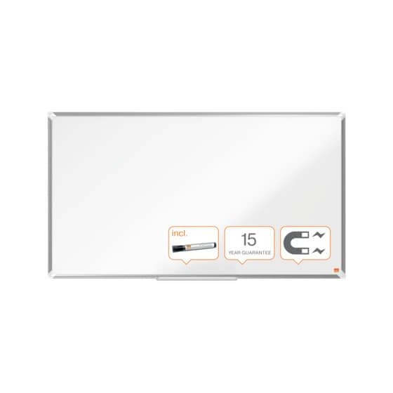 nobo® Whiteboardtafel Premium Plus NanoClean™ - 122 x 69 cm, weiß