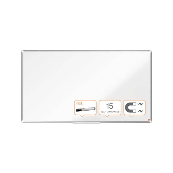 nobo® Whiteboardtafel Premium Plus NanoClean™ - 155 x 87 cm, weiß