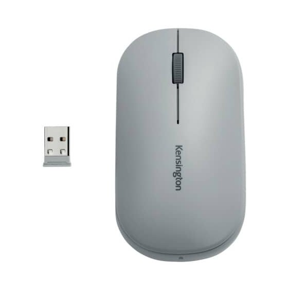 Kensington® Maus SureTrack™ Wireless mit Bluetooth & Nano-USB-Empfänger, grau