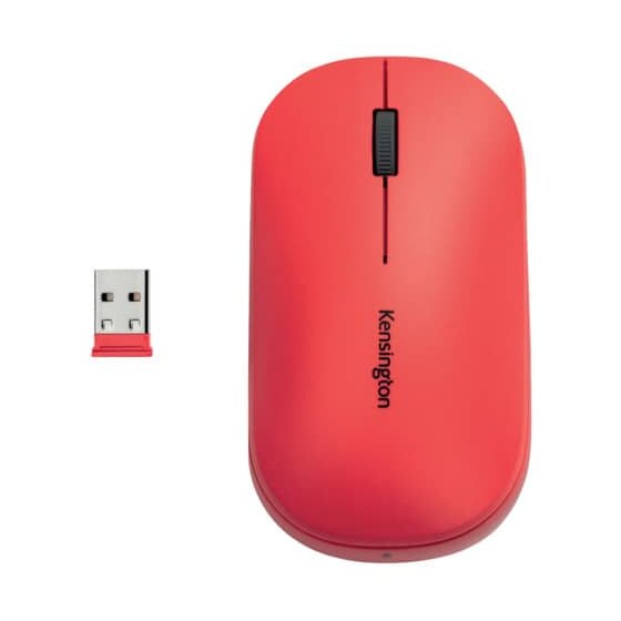 Kensington® Maus SureTrack™ Wireless mit Bluetooth & Nano-USB-Empfänger, rot