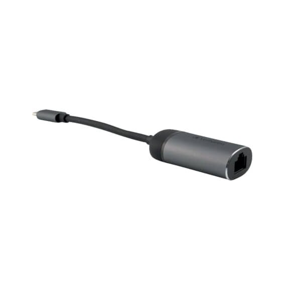 Verbatim USB-C™ auf Gigabit Ethernet Adapter - Netzwerkadapter um Geräte per Kabel mit einem Netzwerk zu verbinden, inkl. 10 cm USB-C-Kabel