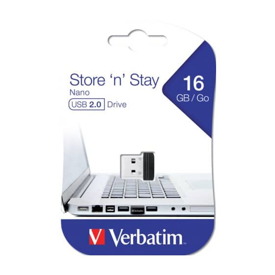 VERBATIM Store n Stay NANO USB Stick 2.0 - 16 GB