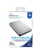 MediaRange externes USB 3.0 Festplattenlaufwerk HDD - 2 TB, silber