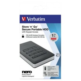 Verbatim Store n Go Secure 1 TB Festplatte, USB 3.1...