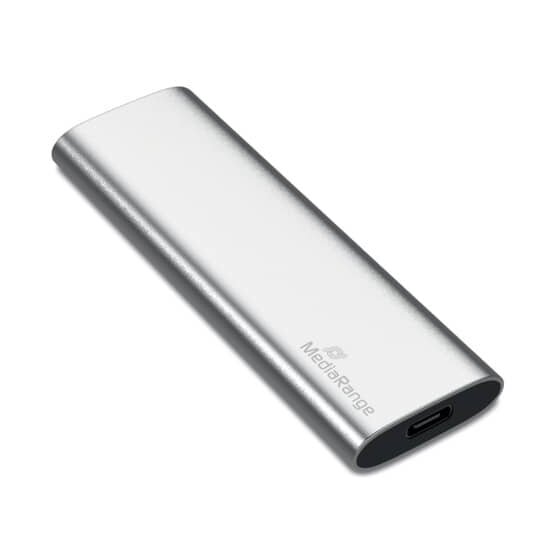 MediaRange externes USB Type-C® Laufwerk SSD - 240 GB, silber