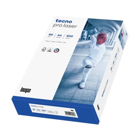 TECNO Kopierpapier tecno® pro laser - A4, 80 g/qm, weiß, 500 Blatt