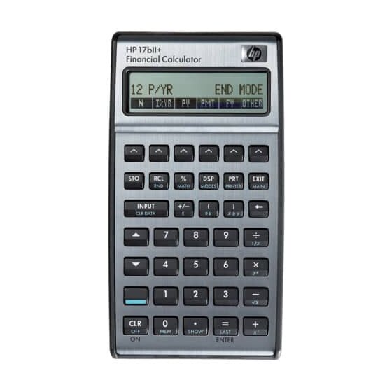 Hewlett Packard (HP) Finanztaschenrechner 17BIIPLUS - Financial Calculator