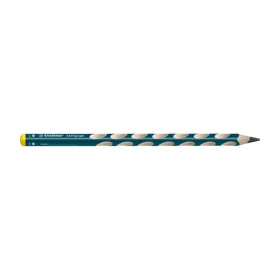 STABILO® Ergonomischer Dreikant-Bleistift für Linkshänder - EASYgraph in petrol - Einzelstift - Härtegrad B