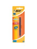BiC® Kugelschreibermine IS1197, dokumentenecht, 0,4 mm, blau, Blister à 2 Stück