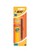 BiC® Kugelschreibermine IS1197, dokumentenecht, 0,4 mm, schwarz, Blister à 2 Stück
