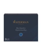 Waterman Tintenpatronen - blauschwarz, Standard-Großraum, 8 Patronen