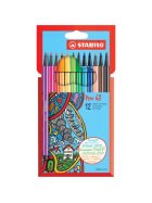 STABILO® Premium-Filzstift - Pen 68 - 12er Pack - mit 12 verschiedenen Farben