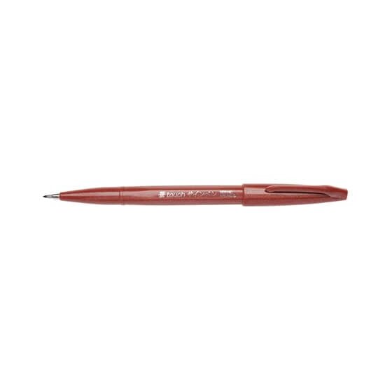 Pentel® Kalligrafiestift Sign Pen Brush - Pinselspitze, braun