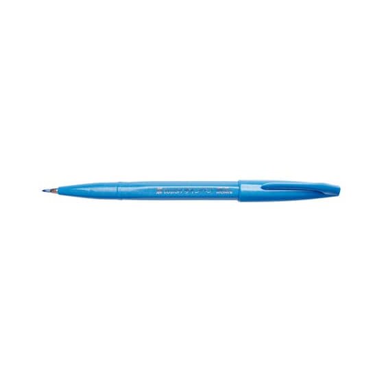 Pentel® Kalligrafiestift Sign Pen Brush - Pinselspitze, hellblau