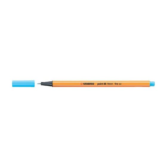 STABILO® Fineliner - point 88 - Neonfarbe, leuchtfarbenblau