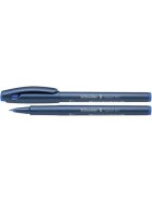 Schneider Tintenroller Topball 857 - stahlblau/blau, 0,6 mm, mit Kappe