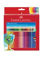 FABER-CASTELL Buntstift Colour GRIP - 48 Farben, Kartonetui