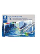 Staedtler® Aquarellstift karat® - 3 mm, Metalletui mit 12 Farben, sortiert