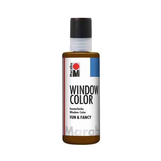 Marabu Window Color fun&fancy - Dunkelbraun 045, 80 ml