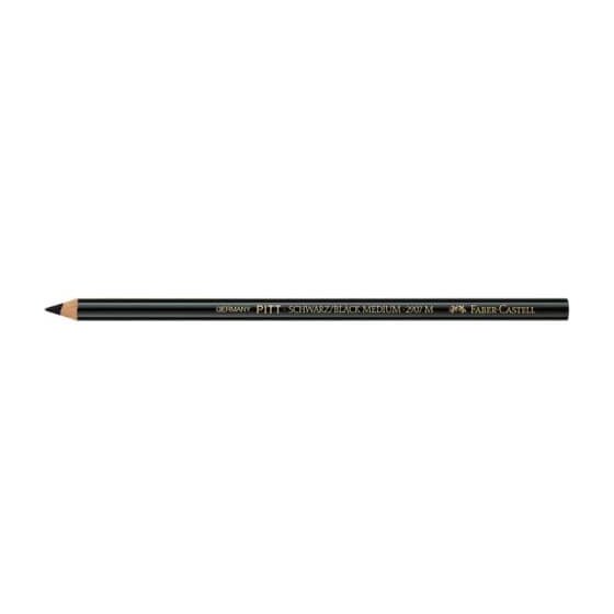 Faber-Castell PITT® Monochrome natürlicher Zeichenkohlestift, fettfrei, schwarz, soft