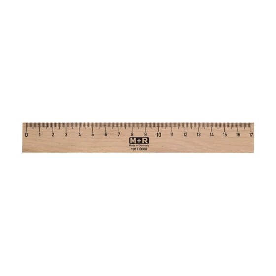 Standardgraph Holzlineal - 17 cm