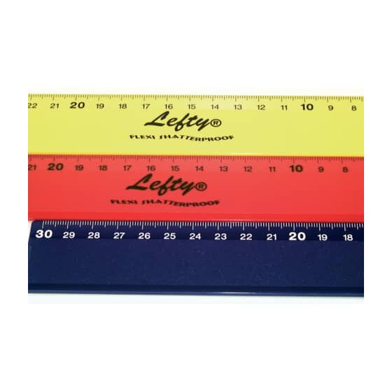 KUM® Lineal Flexi-Lefty - 30 cm, sortiert