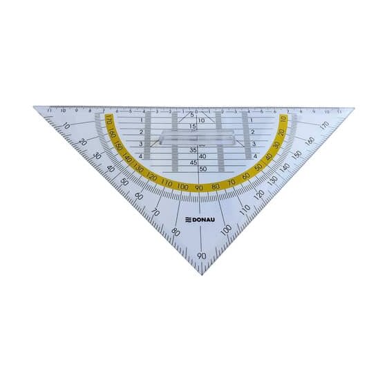 DONAU Geometrie-Dreieck mit Griff - 25 cm