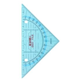 KUM® Geometrie-Dreieck - 16 cm, 4fach-Lochung, sortiert