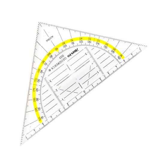 Aristo Geo-Dreieck® mit Griff, Plexiglas®, 160 mm, glasklar