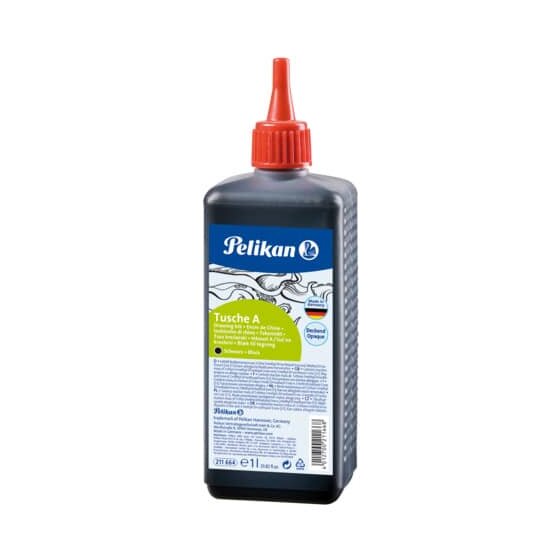 Pelikan® Tusche A - Farbe 17 schwarz, 1 Liter Nachfüllflasche