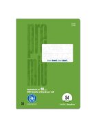 Staufen® green Vokabelheft - LIN54, A4, 32 Blatt, 90 g/qm,9 mm liniert mit 2 MST
