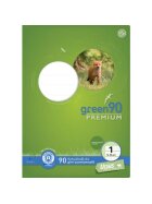 Staufen® green Heft LIN1 - A4, 16 Blatt, 90 g/qm, 5/5/5 mm liniert