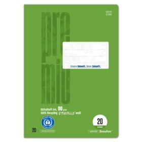 Staufen® green Heft LIN20 - A4, 16 Blatt, 90 g/qm,...