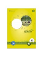 Staufen® green Schulblock LIN 22 - A4, 50 Blatt, 70 g/qm, 5mm kariert